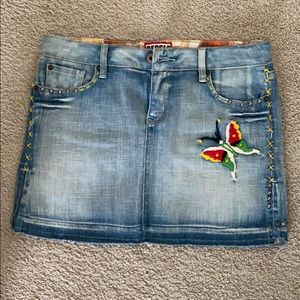 People for Peace Denim Skirt